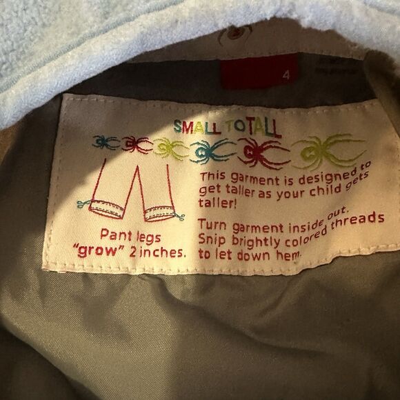 Girls Spyder Snowpants Blue purple Ski Snowboard Size 4 Small To Tall Extendable - Picture 7 of 9